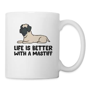 Italian Mastiff Cane Corso Life Is Better With A - Mug - white - Right