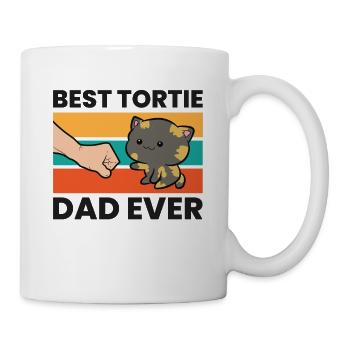 Tortie Cat Papa Meilleur Tortie Papa Jamais - Mug blanc - blanc - Droite