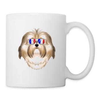 Havanese France Sunglasses I French Flag - Tasse - Weiß - Rechts