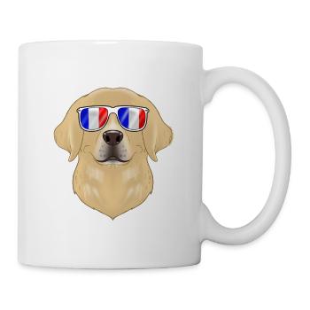 Labrador France Sunglasses I French Flag - Tasse - Weiß - Rechts