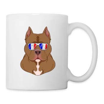 Pitbull France Sunglasses I French Flag - Mug - white - Right