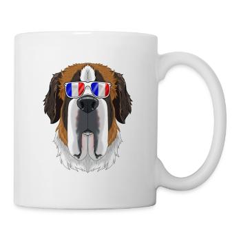 Saint Bernard France Sunglasses I French Flag - Tasse - Weiß - Rechts