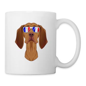 Vizsla France Sunglasses I French Flag - Tasse - Weiß - Rechts