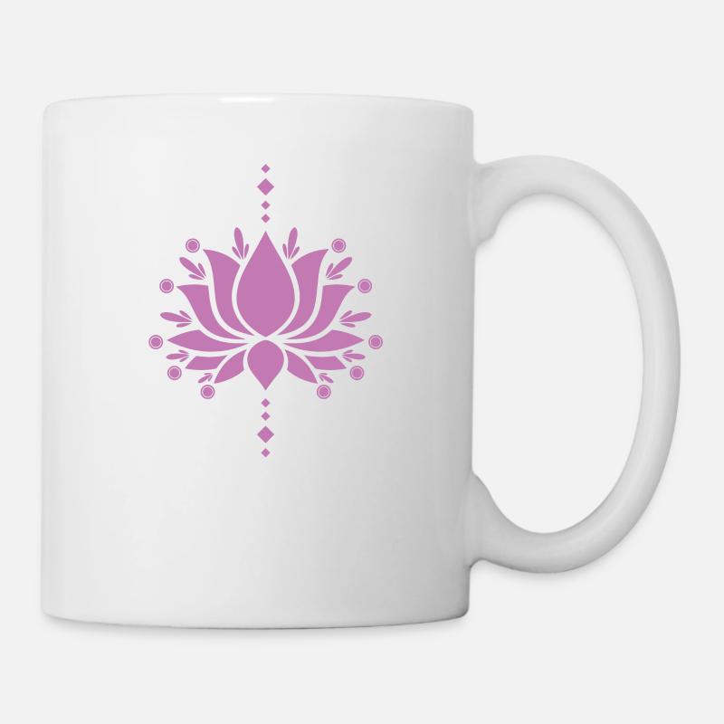 Fleur de Lotus Fleur Fleur de Lotus Plante de Jardin - Mug blanc - blanc