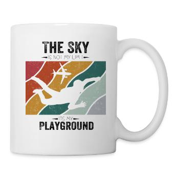 The sky is not my limit it's my playground - Mug - white - Right