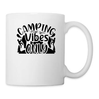 Camping Vibes Chemise de randonnée - Mug blanc - blanc - Droite
