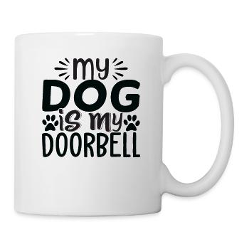 Mon chien est ma sonnette - Mug blanc - blanc - Droite