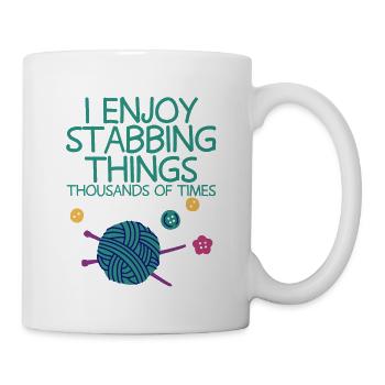 I Enjoy Stabbing Things Thousands Of Times 4 - Mug - white - Right