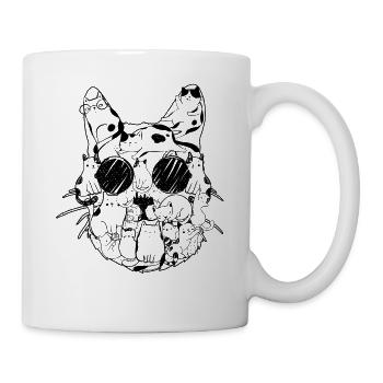 Cat Lovers Cat's Head - Funny Cats - Mug - white - Right