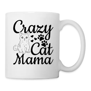 Chat Maman Mignon Chat Maman Chat Amoureux - - Mug blanc - blanc - Droite