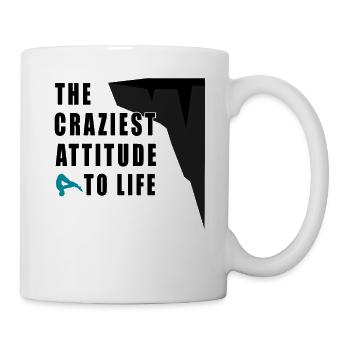 The craziest feeling cliff jumping - Mug - white - Right