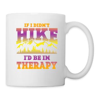randonnée voyage montagne thérapie - Mug blanc - blanc - Droite