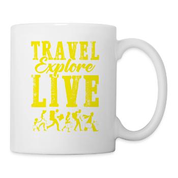 travel spruch travel - Mug - white - Right