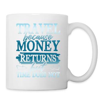 travel money time - Mug - white - Right
