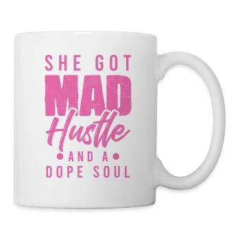 mad hustle spruch - Mug - white - Right
