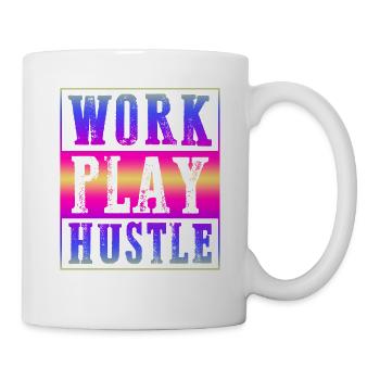 agitation de travail - Mug blanc - blanc - Droite