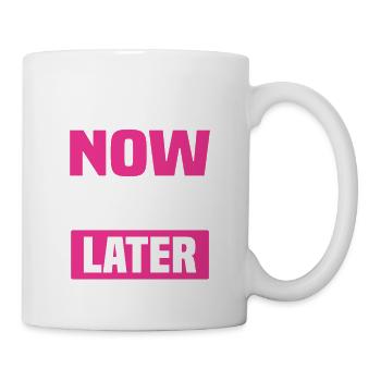 hustle relax later - Mug - white - Right