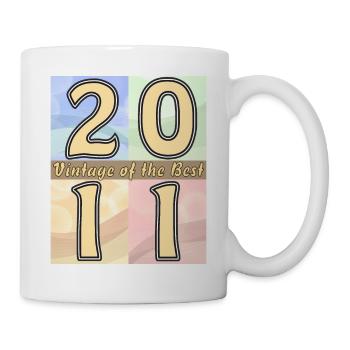 BIRTHDAY YEAR 2011 - Mug - white - Right