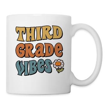 3. Klasse Third Grade Vibes 3. Klasse Schule - Tasse - Weiß - Rechts