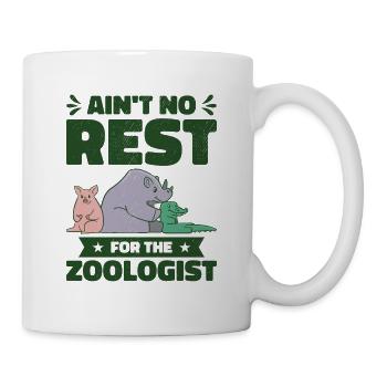 Zoologe Zootierhaltung Wildtiere Natur Zoologie - Tasse - Weiß - Rechts