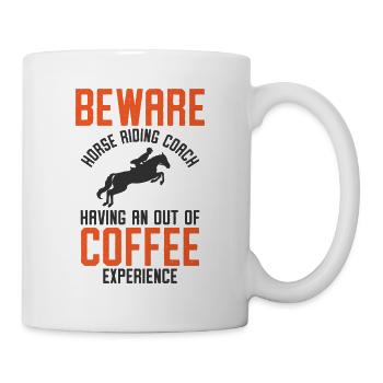 Instructeur d’équitation Amateurs de café - Mug blanc - blanc - Droite