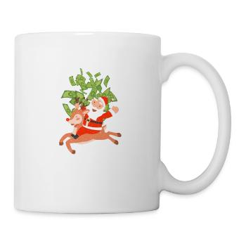 Make It Pure Funny Santa Claus Reindeer Christmas Christmas - Mug - white - Right