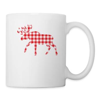 Buffalo Plaid Elch Matching Familie Weihnachten - Tasse - Weiß - Rechts
