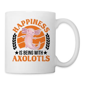 Happiness is being with Axolotls Tail Lurch - Mug - white - Right