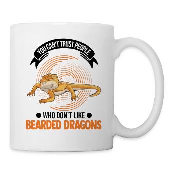 Bearded Dragon Pogona Gift - Mug - white - Right
