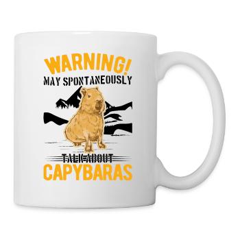Peut parler spontanément de Capybaras - Mug blanc - blanc - Droite