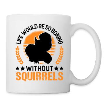 Cadeau Écureuil Écureuil Gris Écureuil - Mug blanc - blanc - Droite