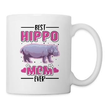 Best Hippo Mom Ever Nilpferd Flusspferd - Mug - white - Right