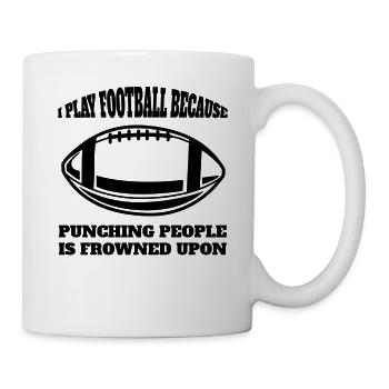 Entraîneur de football américain Fan de football américain - Mug blanc - blanc - Droite