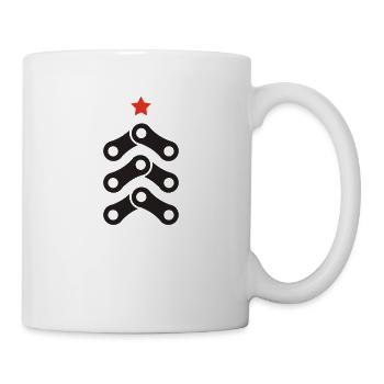 MTB Bicycle Chain Bicycle Shirt Mountain Bike - Mug - white - Right
