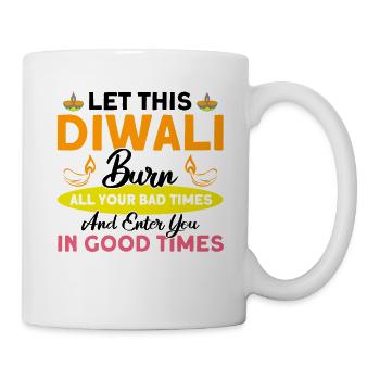 Diwali Hindus Sikh Festival of Lights Gift - Mug - white - Right