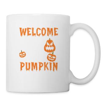 Bienvenue à la Maison de la Citrouille Cool Halloween - Mug blanc - blanc - Droite