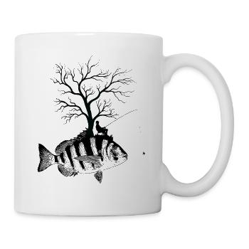 Arbre graphique - Fish Shepherd’s Head - Mug blanc - blanc - Droite