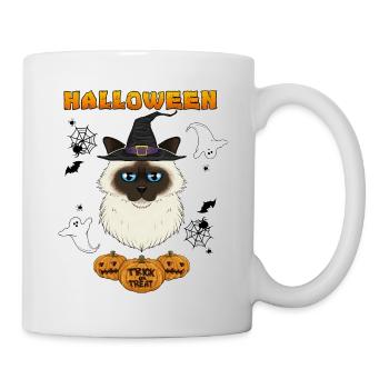 Birman Cat Lover I Happy Halloween - Mug - white - Right