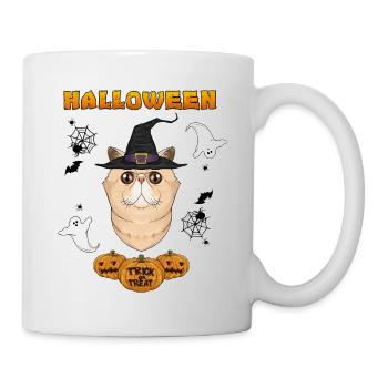 Exotic Shorthair Cat Lover I Happy Halloween - Tasse - Weiß - Rechts