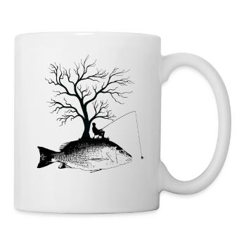 Arbre graphique - Vivaneau de poisson - Mug blanc - blanc - Droite