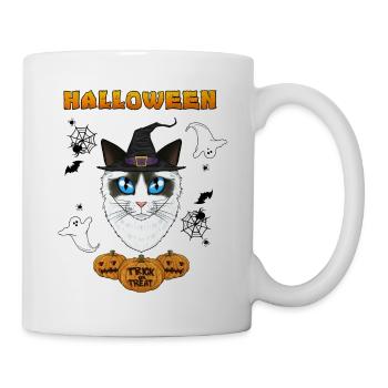 Ragdoll Cat Lover I Happy Halloween - Mug - white - Right
