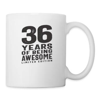 36 Jahre Awesome 36. Geburtstag - Tasse - Weiß - Rechts
