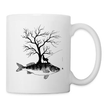 Graphic Tree - Fish Yellow Perch - Mug - white - Right