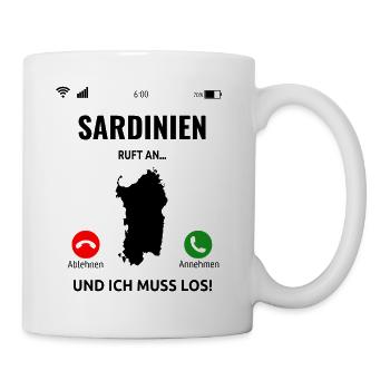 Sardinien Urlaub Sardegna Italien Geschenk Idee - Tasse - Weiß - Rechts
