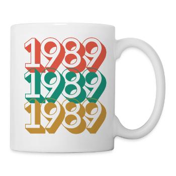 Anniversaire année 1989 / Vintage 1989 - Mug blanc - blanc - Droite