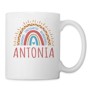 Antonia Name Geschenk Geburtstag - Tasse - Weiß - Rechts