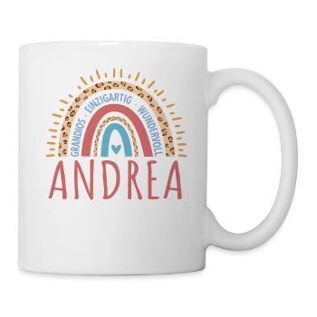 AndreaName Geschenk Geburtstag - Tasse - Weiß - Rechts