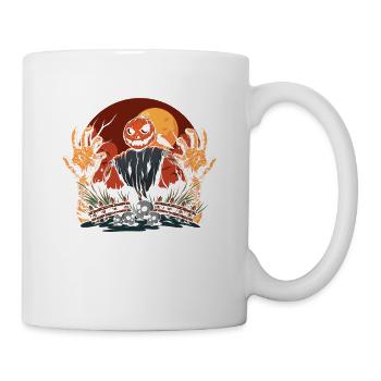 Funny Halloween Pumpkin Ghost Design For - Mug - white - Right