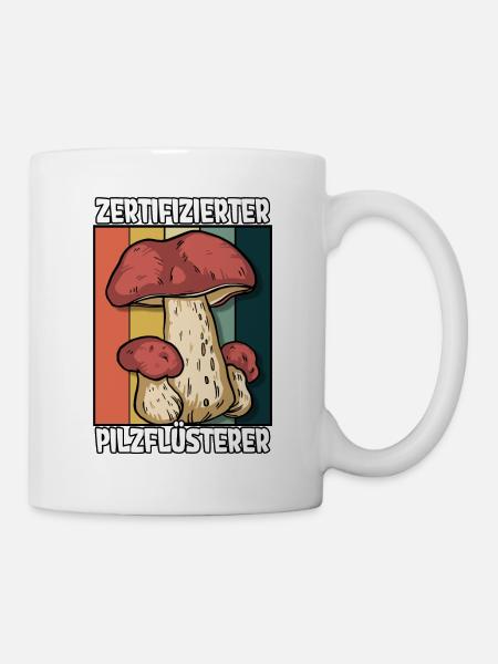 Pilzsammler Pilz Sucher - Tasse - Weiß