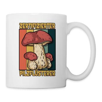 Pilzsammler Pilz Sucher - Tasse - Weiß - Rechts